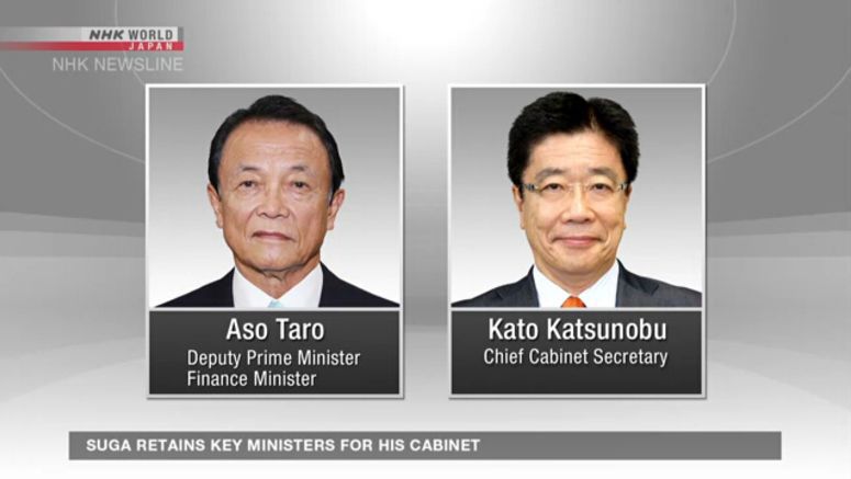 Suga's Cabinet lineup