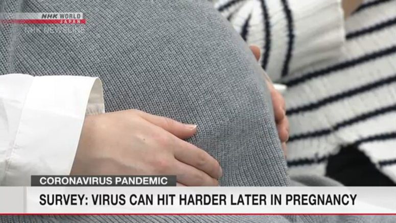 Study: Coronavirus hits harder later in pregnancy