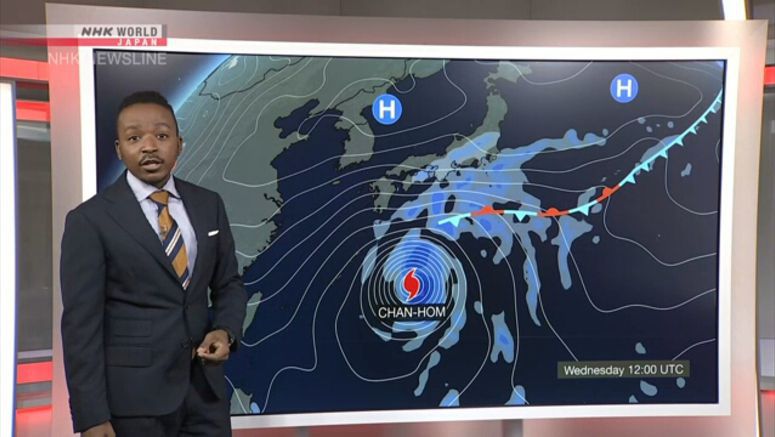Chan-hom may bring heavy rain to Japan