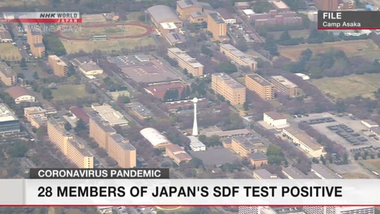 28 Self - Defense Force members test positive 28 Self-Defense Force members test positive