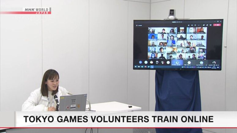 Training for Tokyo Games volunteers resumes online
