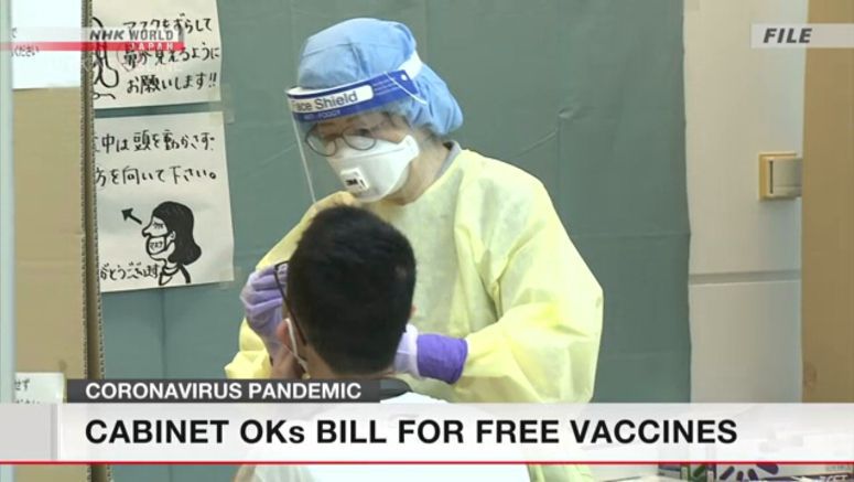 Cabinet endorses bill for free COVID-19 vaccines
