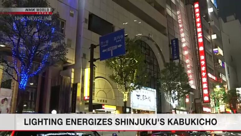 Illumination event starts in Shinjuku's Kabukicho