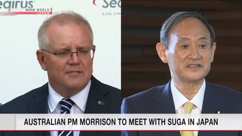 Suga, Morrison discuss free and open Indo - Pacific Suga, Morrison discuss free and open Indo-Pacific