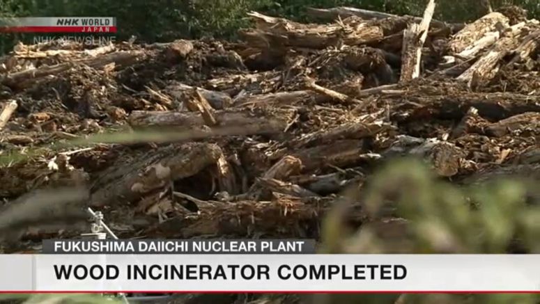 Wood incinerator completed at Fukushima Daiichi