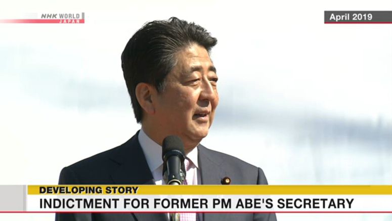Summary indictment for former PM Abe's secretary