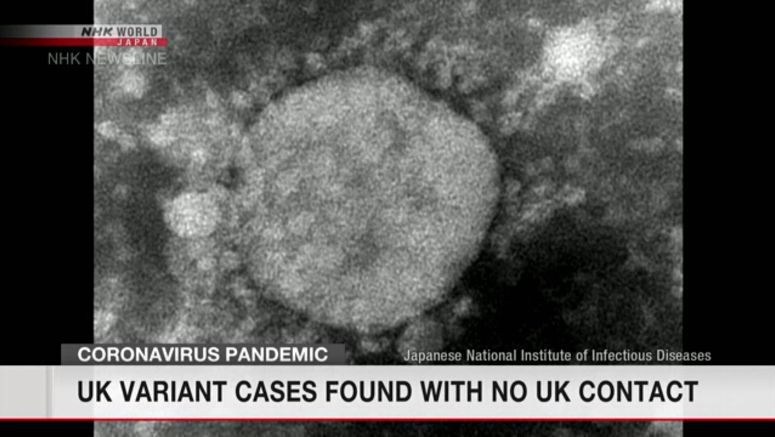 UK variant cases found with no UK contact