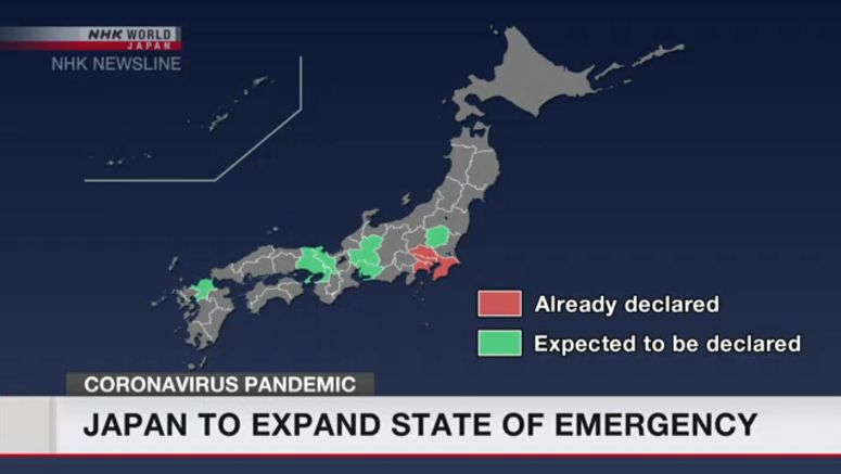 Japan to expand state of emergency