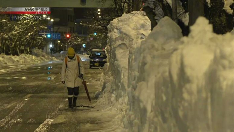 Snow passes its peak in Hokuriku, Niigata