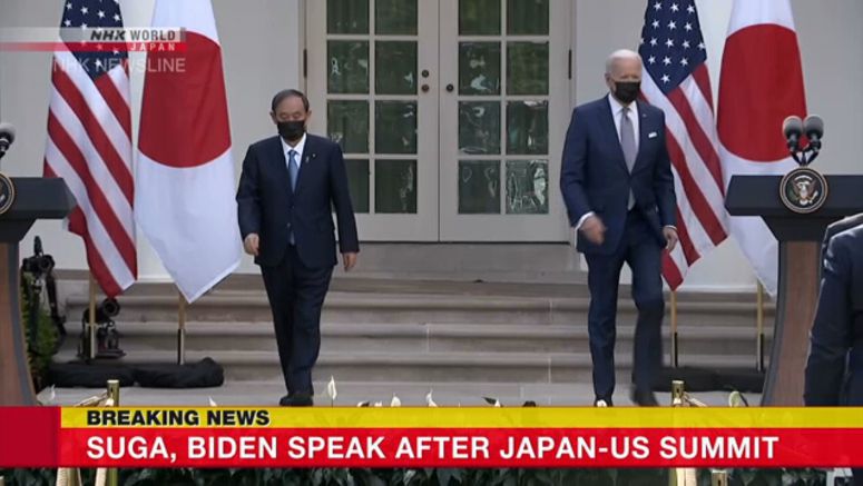 Suga, Biden speak after Japan-US summit