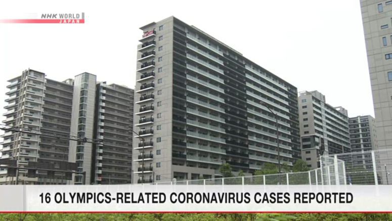 16 Olympics-related coronavirus cases confirmed