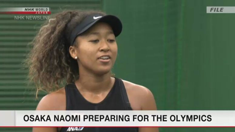 Osaka Naomi preparing for the Olympics