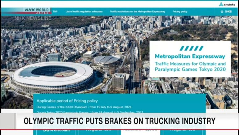 Olympic traffic restrictions hit trucking industry