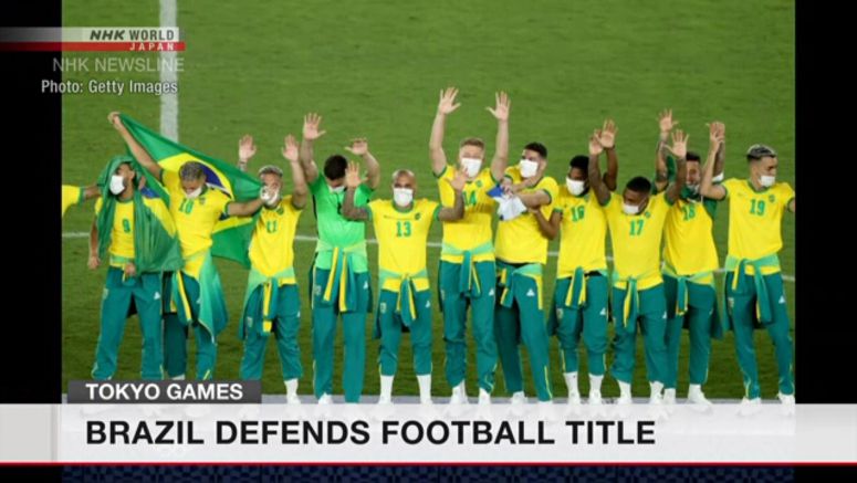 Brazil retains football title