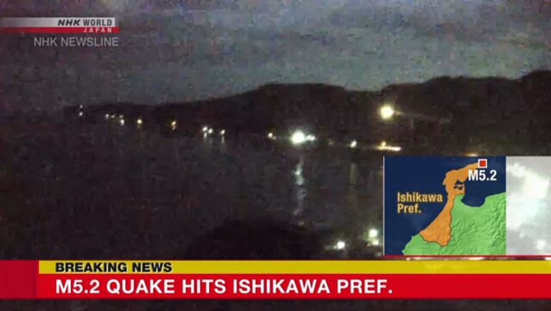 M5.2 earthquake hits Ishikawa