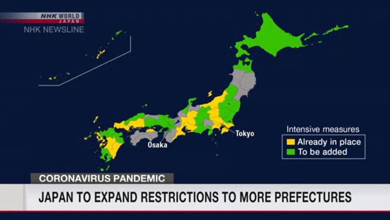 Japan to expand anti-virus restrictions
