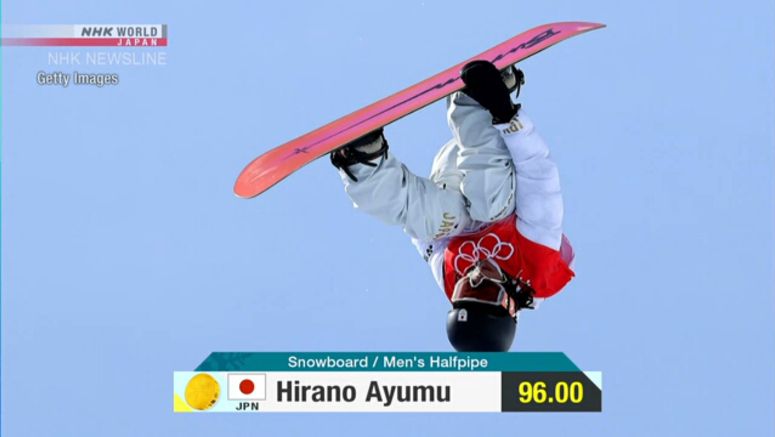 Japan's Hirano claims snowboarding halfpipe gold