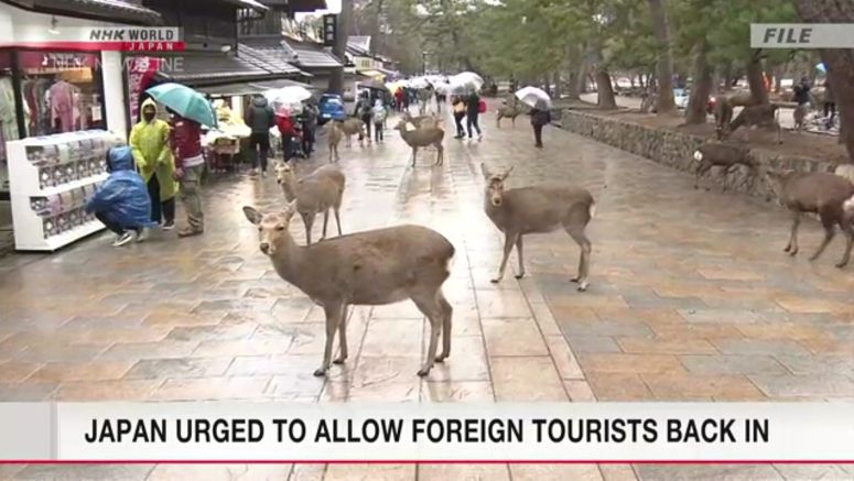 Japanese government urged to allow foreign tourists back in