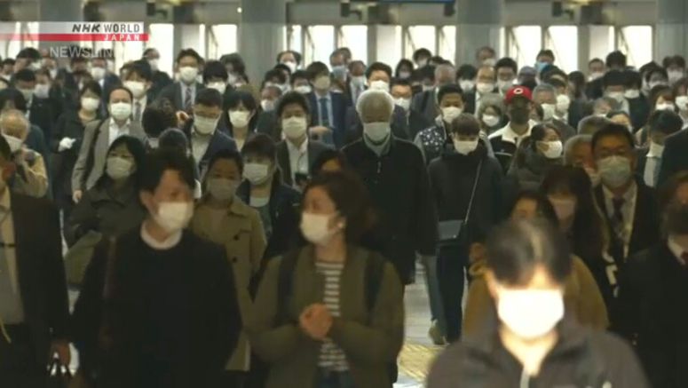 Japan's weekly average of coronavirus cases rises for 4 straight weeks