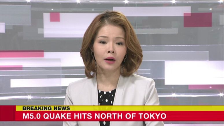 M5.0 quake hits North of Tokyo