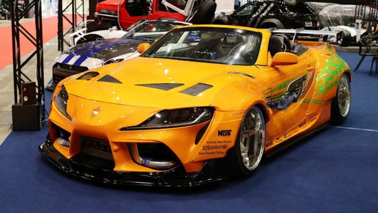 Students create a 2JZ-powered Toyota Supra convertible from a Lexus