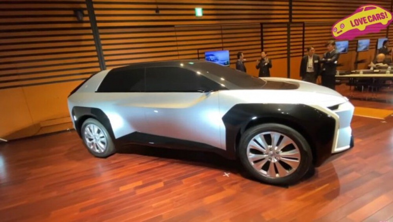 Subaru early concept electric crossover shown in walkaround video