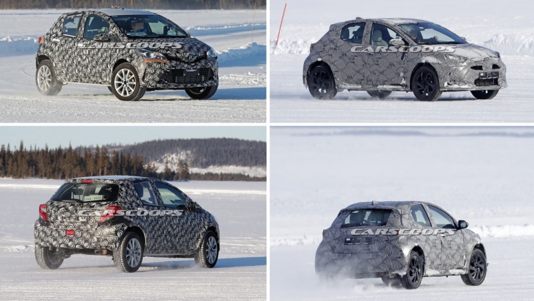 2021 Toyota Yaris-Based SUV And Yaris Cross Spied Playing In The Snow