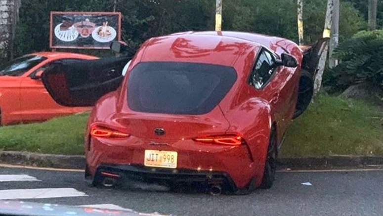 Curfew Be Damned, 2020 Toyota Supra Plows A Rock In Puerto Rico