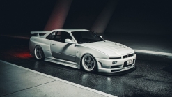 R34 Nissan Skyline GT-R Imagined With Pop-Up Headlights Answers A Question No One Asked