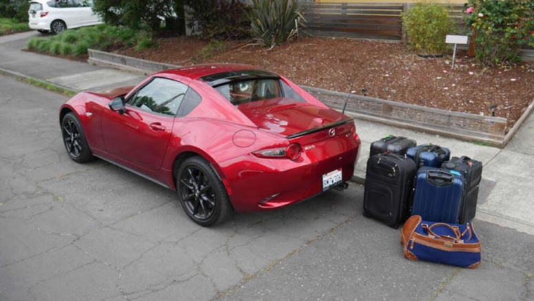 2020 Mazda MX-5 Miata Luggage Test | How much fits in the trunk?