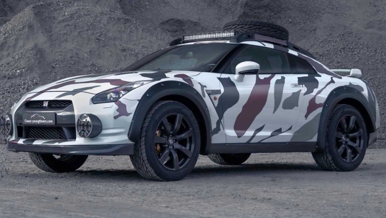 Jacked - Up, 600 HP Nissan GT - R Makes For Quite A Nice Off - Roader Jacked-Up, 600 HP Nissan GT-R Makes For Quite A Nice Off-Roader