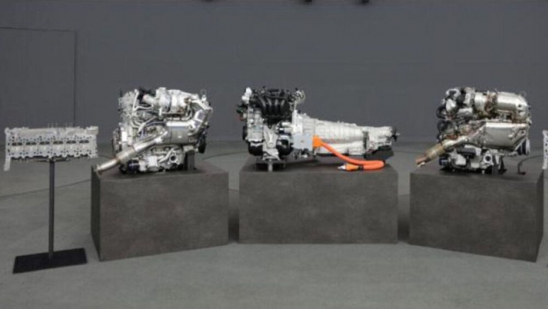 Mazda previews straight - six, affirms upcoming crossover with Toyota hybrid system Mazda previews straight-six, affirms upcoming crossover with Toyota hybrid system