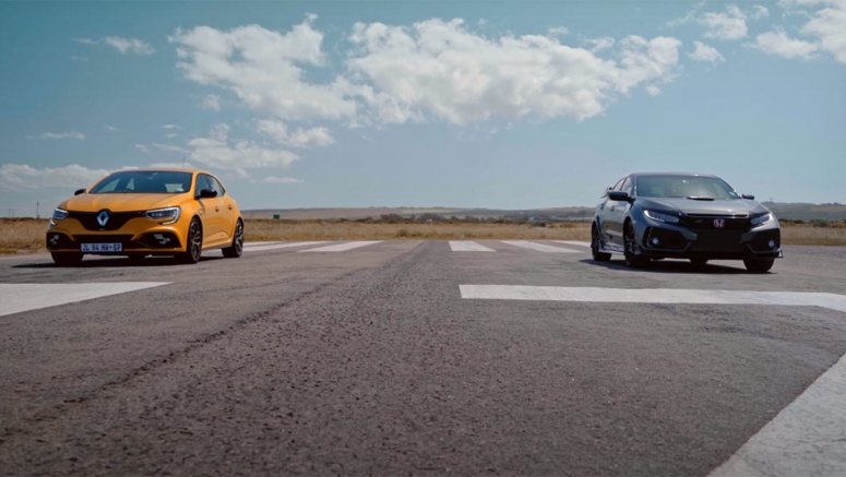 Honda Civic Type R Vs. Renault Megane R.S. Trophy Is An Extremely Close Drag Race
