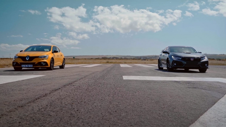 Honda Civic Type R Vs. Renault Megane R.S. Trophy Is An Extremely Close Drag Race Honda Civic Type R Vs. Renault Megane R.S. Trophy Is An Extremely Close Drag Race