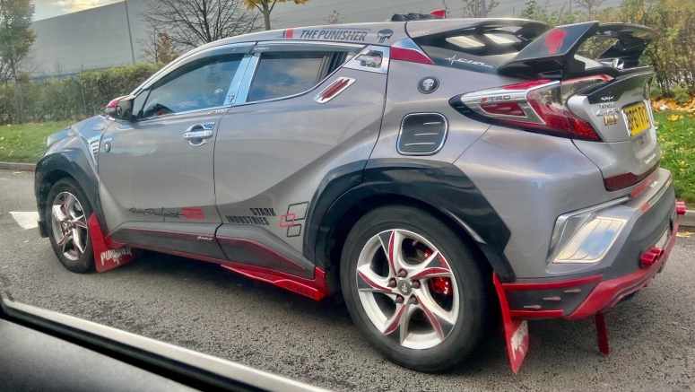 This Toyota C - HR Owner Has Spent A Little Too Much Time Watching The Punisher This Toyota C-HR Owner Has Spent A Little Too Much Time Watching The Punisher