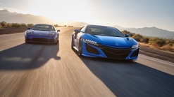 Acura NSX Drifts Into 2021 With Heritage-Inspired Long Beach Blue Pearl Paint Job