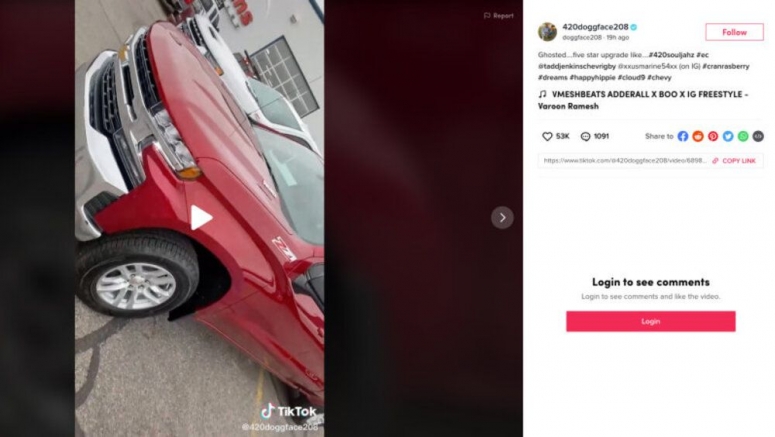 TikTok star who was gifted Nissan Frontier trades for a Chevy Silverado TikTok star who was gifted Nissan Frontier trades for a Chevy Silverado