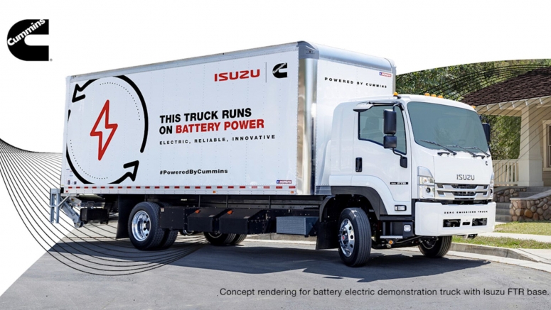 Cummins and Isuzu to collaborate on prototype electric truck