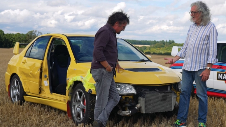 James May And Richard Hammond Give The Crashed Mitsubishi EVO From ‘A Scandi Flick' A Post-Mortem