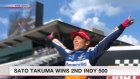 Japanese racer Sato Takuma wins 2nd Indy 500