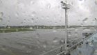Over 570 flights canceled on Monday due to typhoon