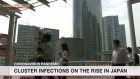 Japan confirms 103 cluster infections in a week