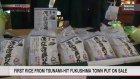 Rice grown in tsunami-hit area put on sale